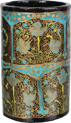 

Indeasia Srijan Kashmiri Painting 1 Compartments Paper Machie Pen stand(Multicolor)