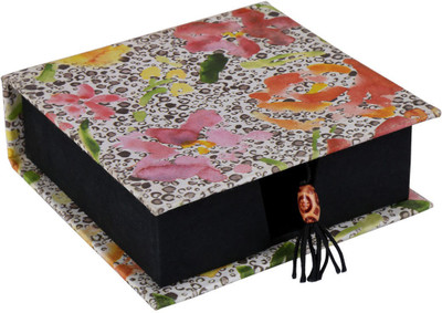 

Rajrang 1 Compartments Cardboard Paper Memo Box(White)
