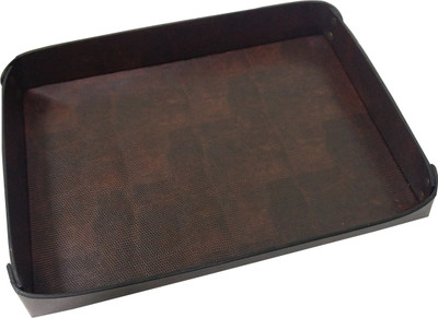 

Essart 1 Compartments Leather Tray(Brown)