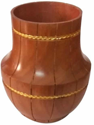 

Craft Art India 1 Compartments Wooden Pencil Holder(Brown)