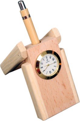 

Ratash.com 1 Compartments Wood Clock Pen(Brown)