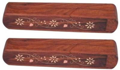 

Onlineshoppee 2 Compartments wood Stationery Holder(Brown)