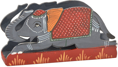 

ALISHA TRADING COMPANY 1 Compartments Wood Paper Holder(Multicolor)