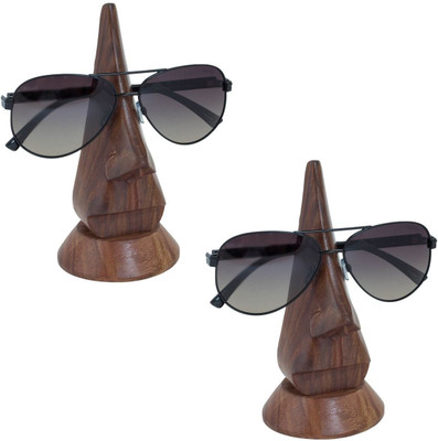 

Onlineshoppee CAC 2 Compartments Wooden Spectacle Holder(Brown)