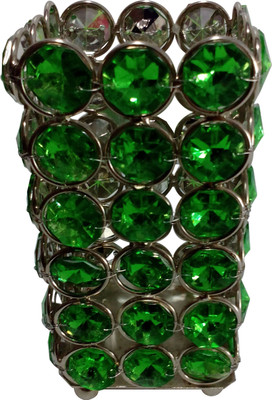 

Decor8 Contemporary 1 Compartments Iron Pen Stand(Green, Silver)