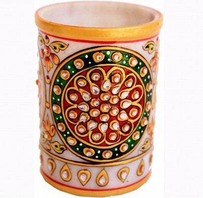 

KSC International 1 Compartments Marble PEN Holder(Multicolor)
