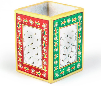 

Little India HCF405 1 Compartments Marble Pen Stand(White)