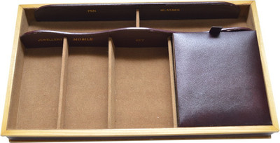 

Knott 6 Compartments Leather Utility Box(Brown)