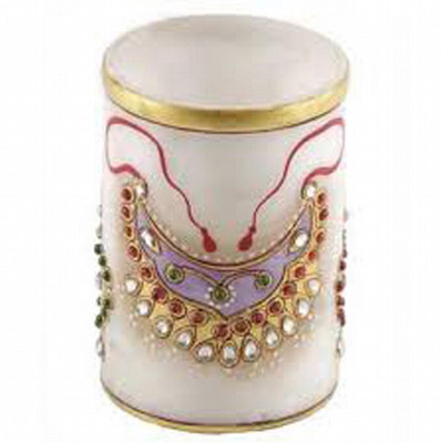 

KSC International 1 Compartments Marble PEN Holder(Multicolor)