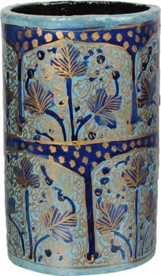 

Indeasia Srijan Kashmiri Painting 1 Compartments Paper Machie Pen stand(Multicolor)