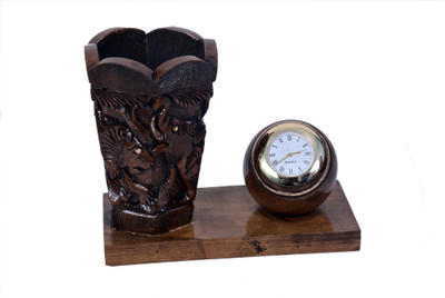 

Craft Trade 1 Compartments Wood Pen Stand(Brown)