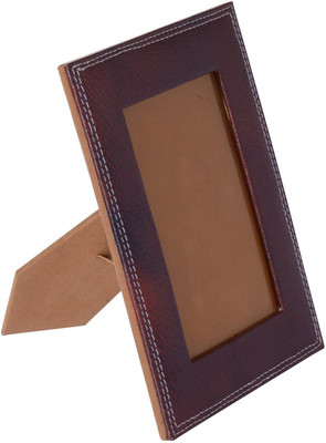 Leatherman 1 Compartments Leather photo frame(Brown)
