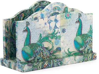 

IAM 1 Compartments Wood Napkin Holder(Green)