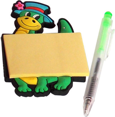 

Gifting Trends 0 Compartments Plastic Magnetic Memo Holder With Pen(Multicolor)