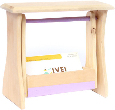 

Ivei 1 Compartments Wooden Visiting Card Holder(Purple)