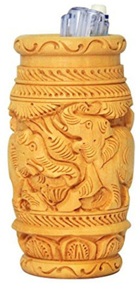 

CraftedIndia 1 Compartments Wooden Pen Holder(Brown)