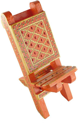 

Chave 1 Compartments Wooden Mobile Holder(Orange)