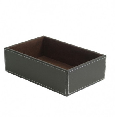 

Howards Drawer Organizer 1 Compartments Faux Leather Multipurpose Tray(Brown)