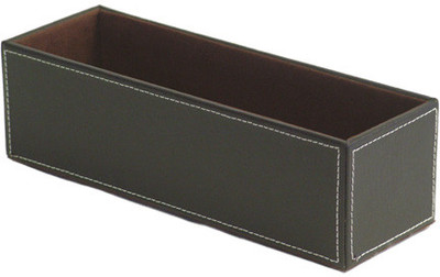 

Howards Drawer Organizer 1 Compartments Faux Leather Multipurpose Tray(Brown)