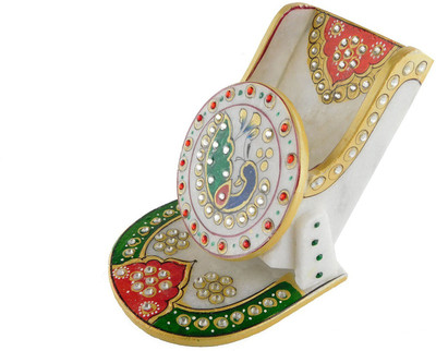 

Chave 1 Compartments Marble Mobile Holder(White, Red, Green)