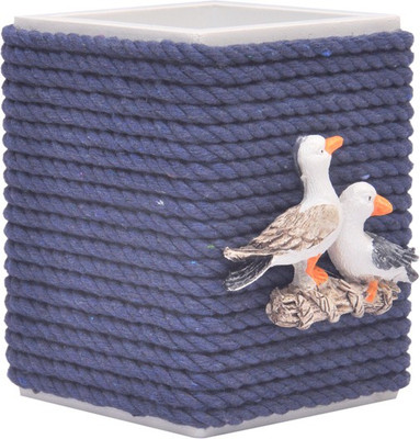

Enwraps 1 Compartments wood Pen stand(Blue)