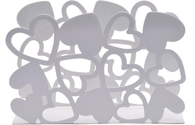 

Enwraps 1 Compartments Steel Napkin Holder(White)