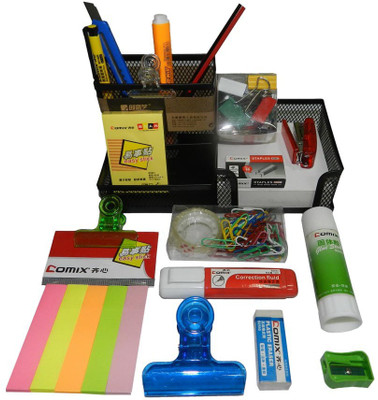 

Y.E.S 3 Compartments Metal Desk Organizer(Black)