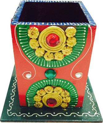 

Priyankish 1 Compartments Wooden Pen Holder(Multicolor)