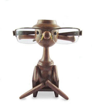 

Craftatoz 1 Compartments Wood 1 Compartments Spectacle Holder(Brown)