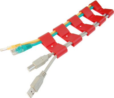 

MX 12 Compartments Plastic Cable Organizer(Red, Blue, Black, Grey, Orange, Green)