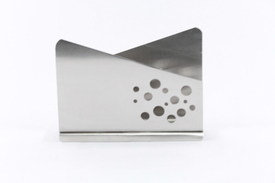 

Clobber 1 Compartments Stainless Steel Napkin Holder(Steel, Silver)