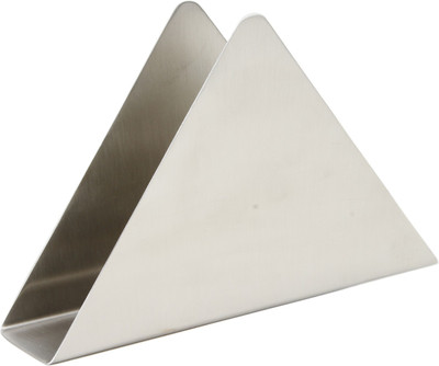Homeish 1 Compartments Stainless Steel Napkin Holder(Silver)