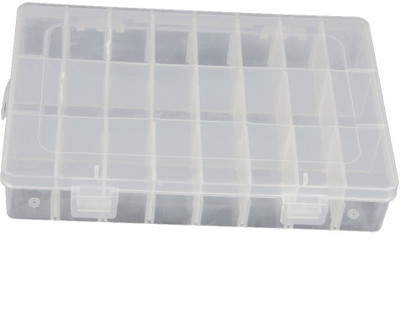 

Sukot 24 Compartments Plastic 24 Case Adjustable Storage Plastic Box(clear)