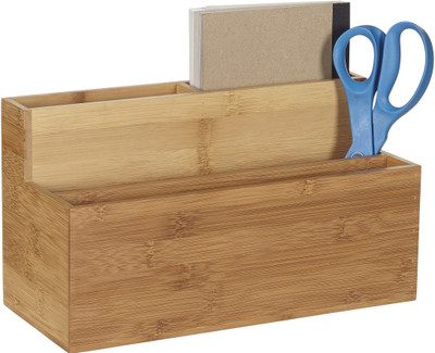 Howards Pha305h 4 Compartments Bamboo Desk Organiser(Almond)