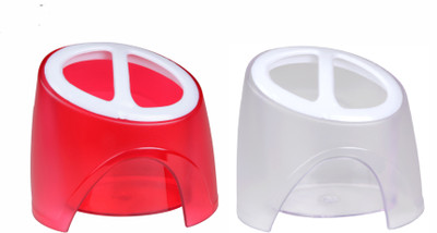 

CSM 2 Compartments Plastic Pen Stand(Red, Orange, Violet, White)