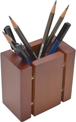 

Knott BLU/PH 1 Compartments Wooden Pen/Pencil Holder(Wood)