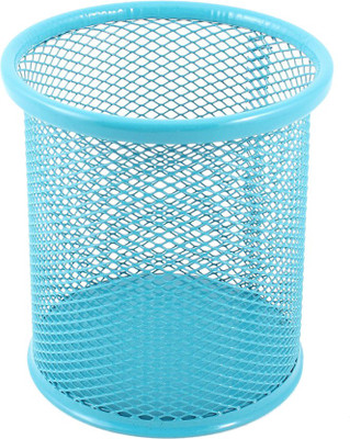 

Stealodeal 1 Compartments Metal Pen holder(Blue)