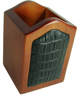 

Essart T-25A 1 Compartments Wooden Pen Holder(Tan)
