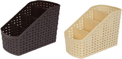 

CSM 4 Compartments Plastic Pen Stand(Multicoulor)