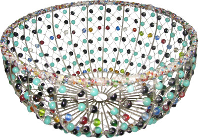 

MDIS Impex 1 Compartments IRON, GEMS FRUIT BASKET(Multicolor)