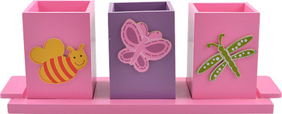 

Kidoz 3 Compartments MDF Wood BB_RD_TC3(Pink, Purple)