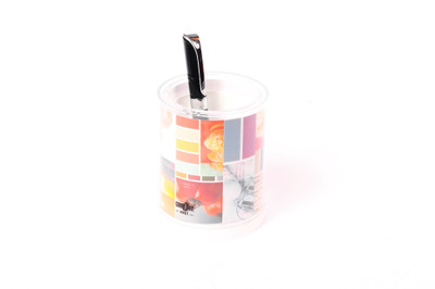 

Chrome Multipurpose 1 Compartments Plastic Pen Stand(Multicolor)