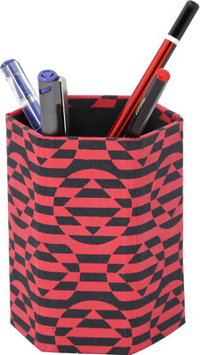 

Rajrang 1 Compartments Cardboard Paper Pen Stand(Red)