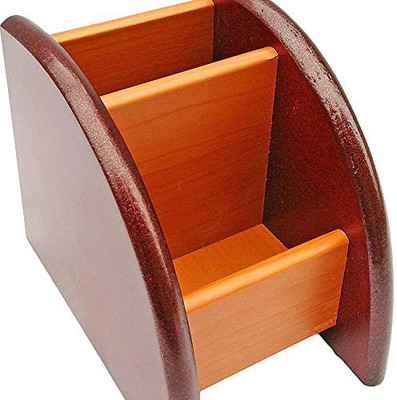 

Desi Karigar 2 Compartments Wooden Mobile & Pen Holder(Brown)