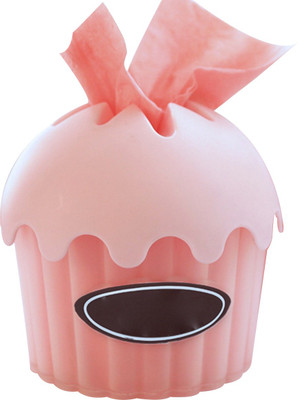 EZ Life 1 Compartments Plastic Tissue Holder(Pink)