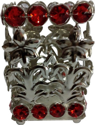 

Decor8 Contemporary 1 Compartments Iron Pen Stand(Red, Silver)