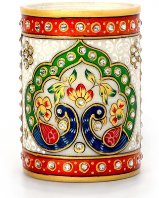 

Shree Sai 1 Compartments Stoneware Pen Stand(Multicolor)