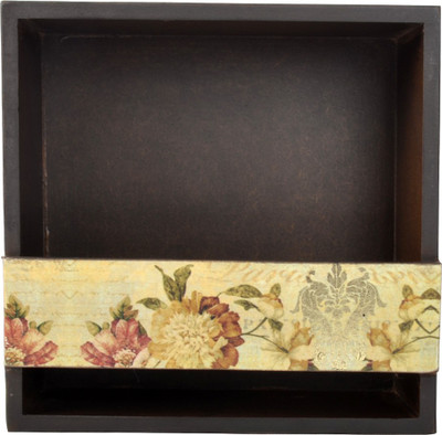 

Tisoro Tukins 2 1 Compartments Wooden Napkin Holder(Multicolor)