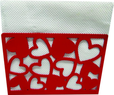 LoveHome 1 Compartments IRON TISSUE HOLDER(Red)