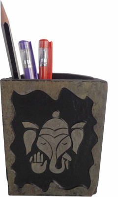 

Niksang Arts 1 Compartments Natural Stone Penstand(Beige)
